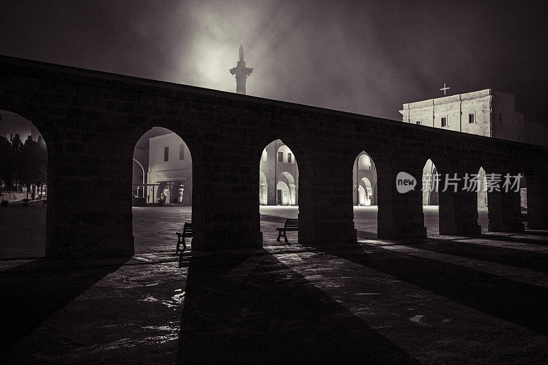 Basilica at the top of Santa Marina de Leuca